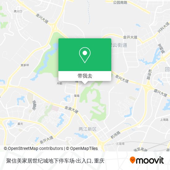 聚信美家居世纪城地下停车场-出入口地图