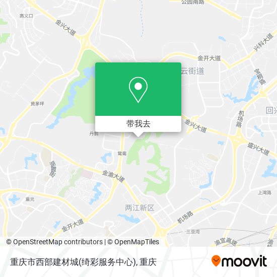 重庆市西部建材城(绮彩服务中心)地图