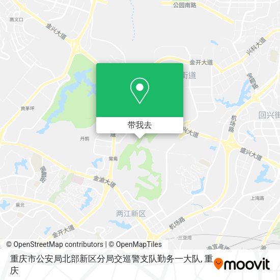 重庆市公安局北部新区分局交巡警支队勤务一大队地图