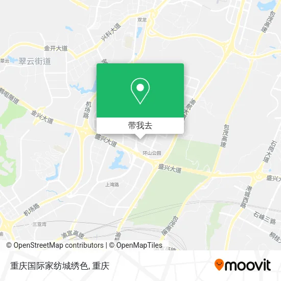 重庆国际家纺城绣色地图