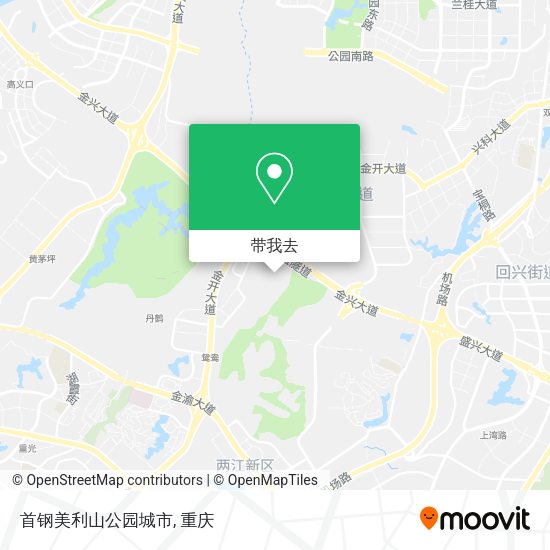 首钢美利山公园城市地图