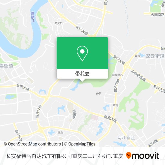 长安福特马自达汽车有限公司重庆二工厂4号门地图