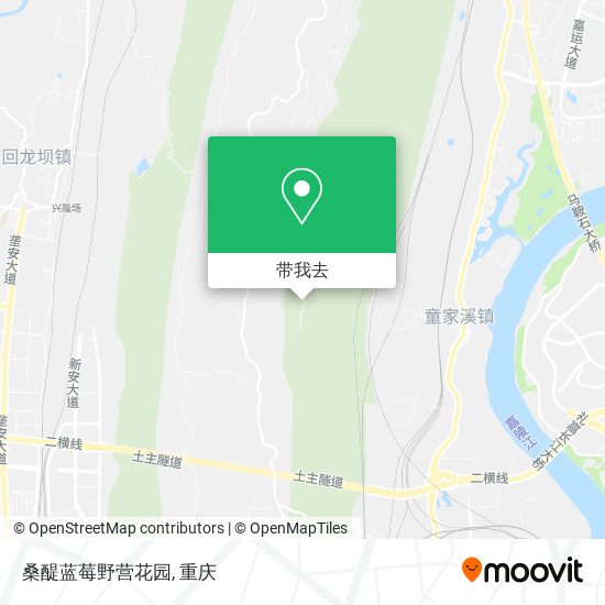 桑醍蓝莓野营花园地图