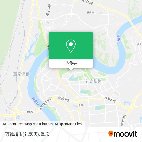 万德超市(礼嘉店)地图
