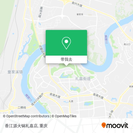香江源火锅礼嘉店地图