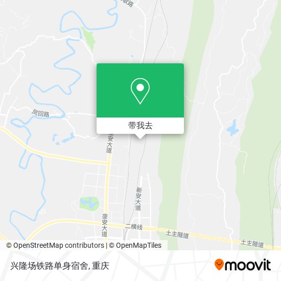 兴隆场铁路单身宿舍地图
