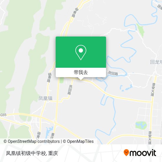 凤凰镇初级中学校地图