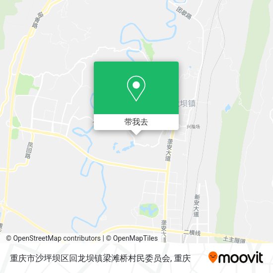 重庆市沙坪坝区回龙坝镇梁滩桥村民委员会地图