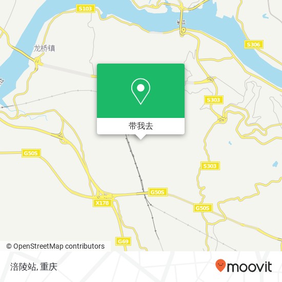 涪陵站地图
