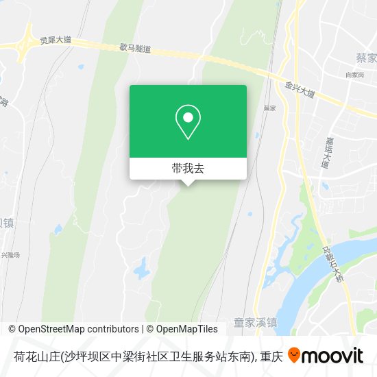 荷花山庄(沙坪坝区中梁街社区卫生服务站东南)地图