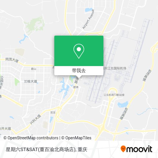星期六ST&SAT(重百渝北商场店)地图