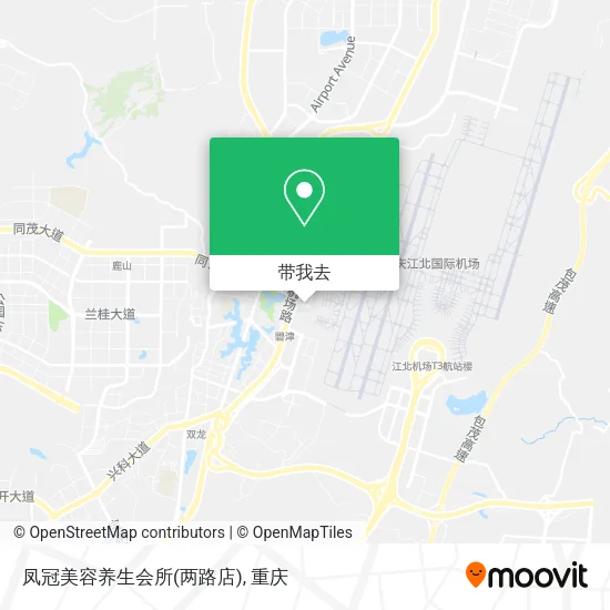 凤冠美容养生会所(两路店)地图