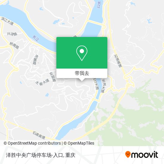 泽胜中央广场停车场-入口地图