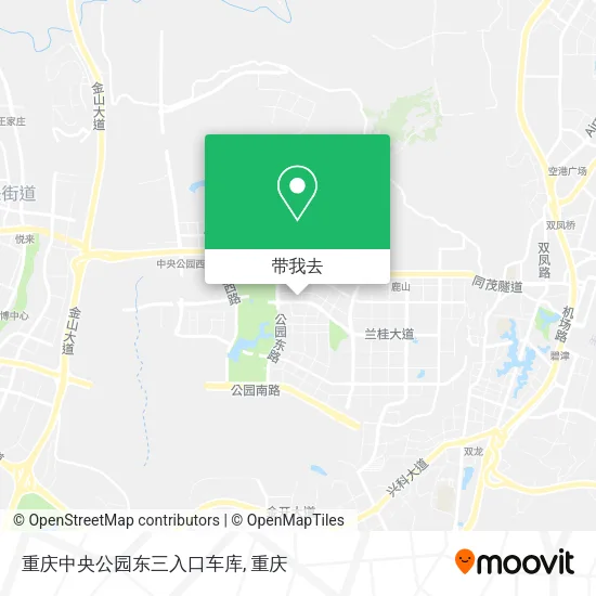 重庆中央公园东三入口车库地图