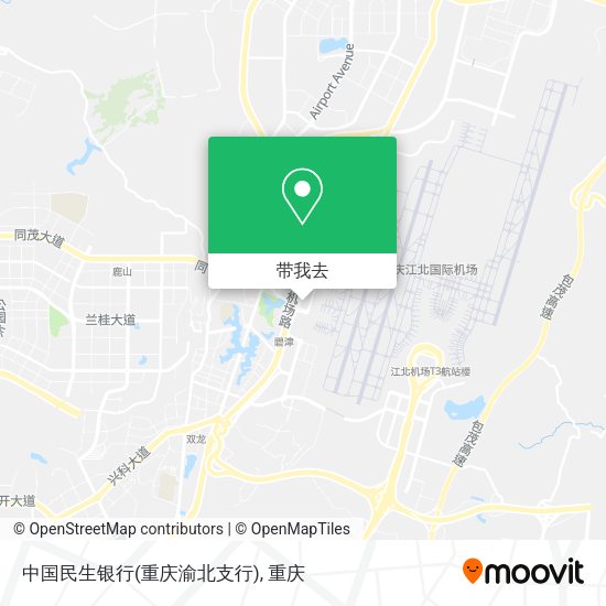 中国民生银行(重庆渝北支行)地图