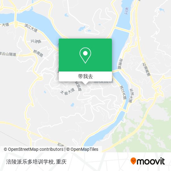 涪陵派乐多培训学校地图