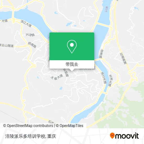涪陵派乐多培训学校地图