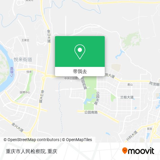 重庆市人民检察院地图