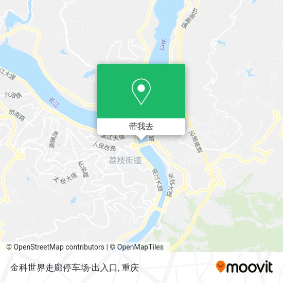 金科世界走廊停车场-出入口地图