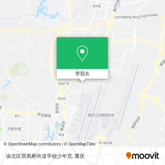 渝北区双凤桥街道学校少年宫地图