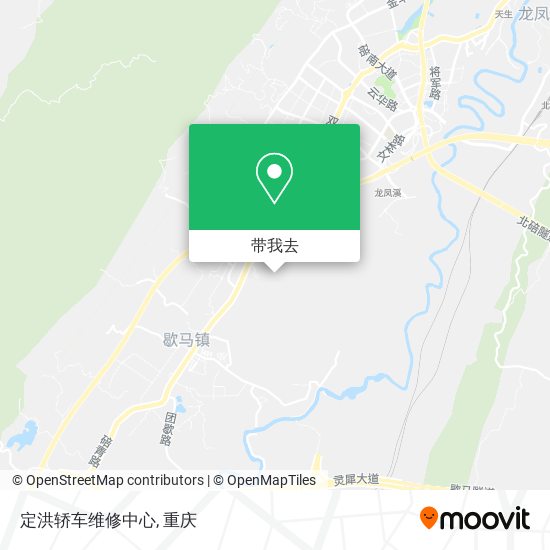 定洪轿车维修中心地图