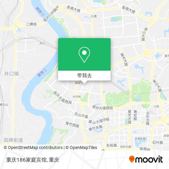 重庆186家庭宾馆地图