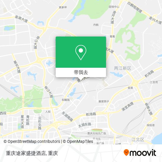 重庆途家盛捷酒店地图