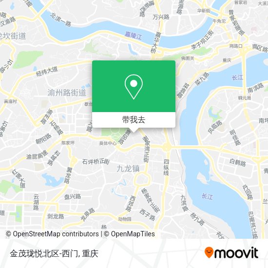 金茂珑悦北区-西门地图