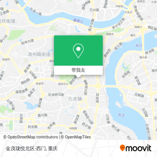 金茂珑悦北区-西门地图