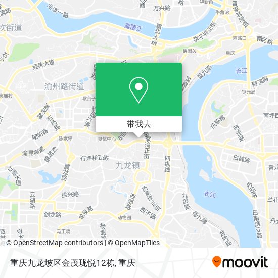 重庆九龙坡区金茂珑悦12栋地图