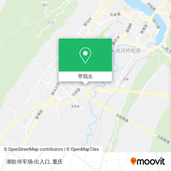 潮歌停车场-出入口地图