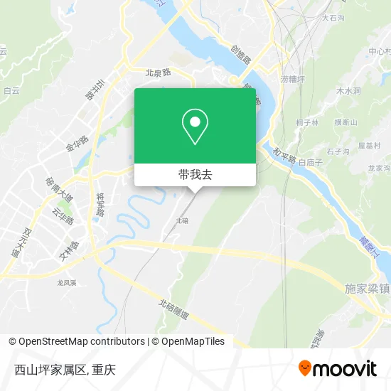 西山坪家属区地图