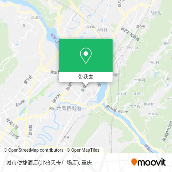 城市便捷酒店(北碚天奇广场店)地图