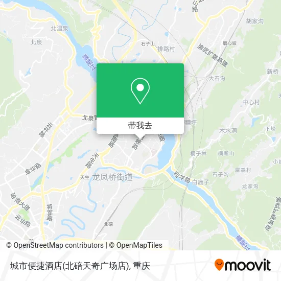 城市便捷酒店(北碚天奇广场店)地图