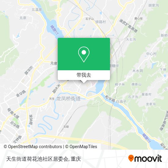 天生街道荷花池社区居委会地图