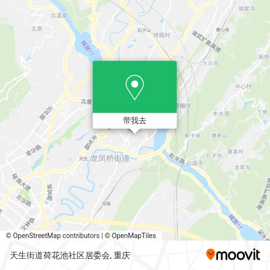 天生街道荷花池社区居委会地图