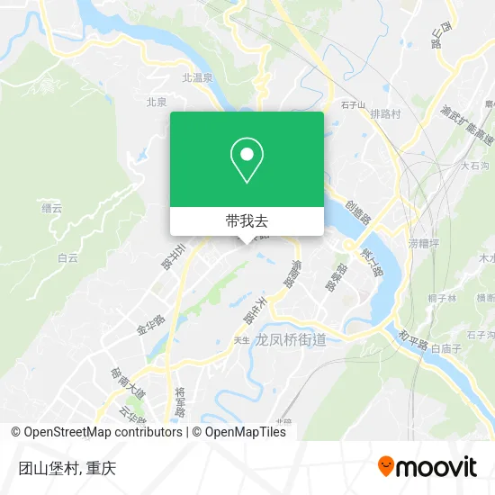 团山堡村地图