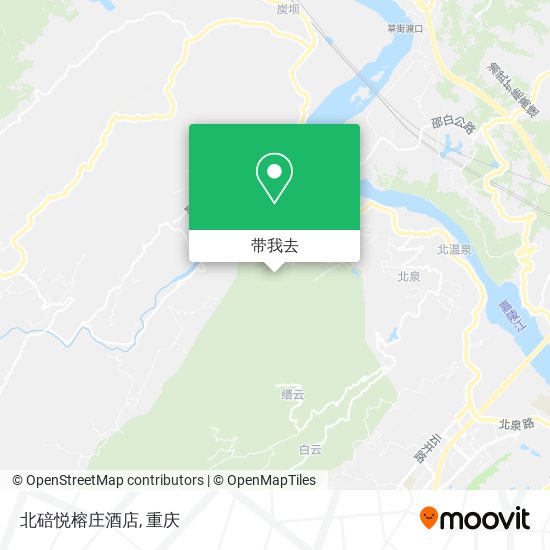 北碚悦榕庄酒店地图