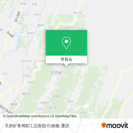 天府矿务局职工总医院-行政楼地图