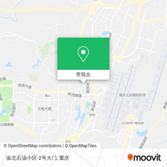 渝北石油小区-2号大门地图