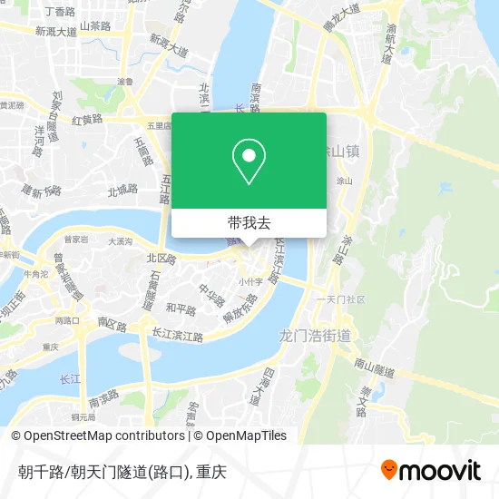 朝千路/朝天门隧道(路口)地图