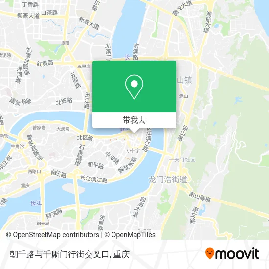 朝千路与千厮门行街交叉口地图