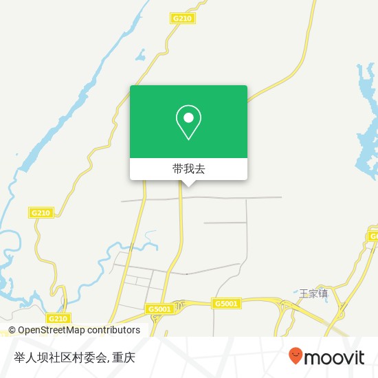 举人坝社区村委会地图