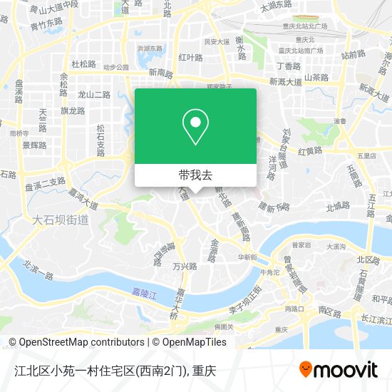 江北区小苑一村住宅区(西南2门)地图