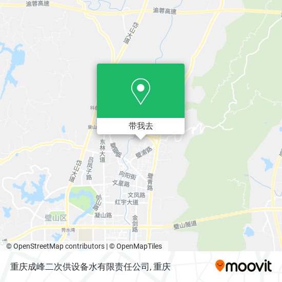 重庆成峰二次供设备水有限责任公司地图