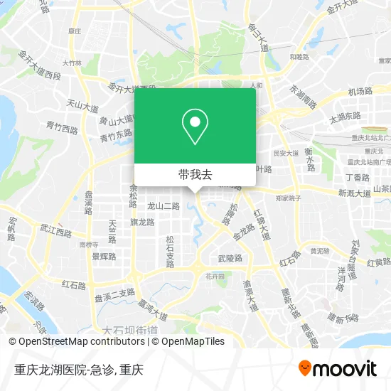 重庆龙湖医院-急诊地图