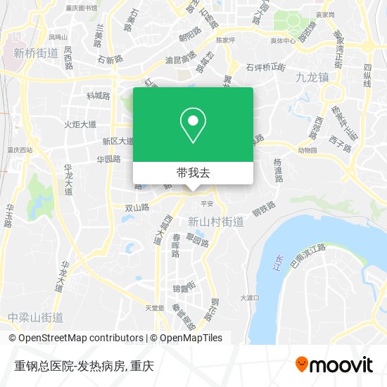 重钢总医院-发热病房地图