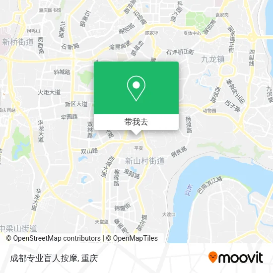 成都专业盲人按摩地图