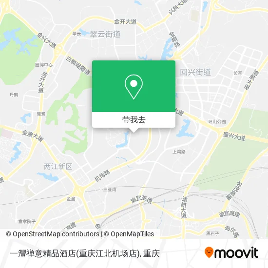 一灃禅意精品酒店(重庆江北机场店)地图