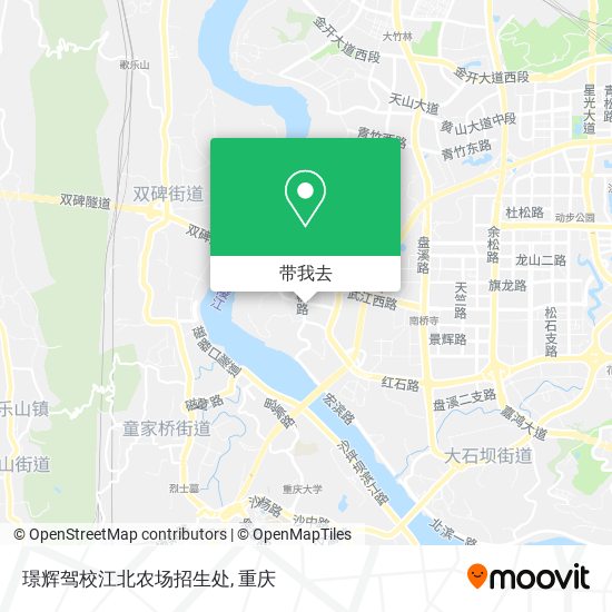 璟辉驾校江北农场招生处地图